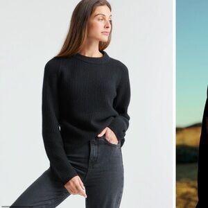 Quince Mongolian Cashmere Fisherman Crewneck